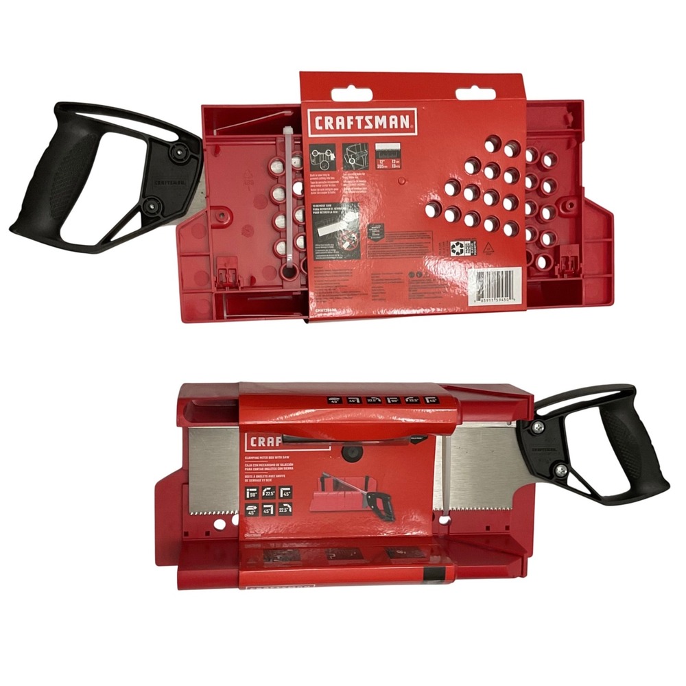 Craftsman CMHT20600 Clamping Miter Box with Back‎ Saw Set Manual Tool
